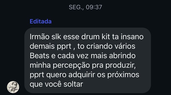 Print de conversa de WhatsApp com feedback sobre o High Score Vol. 1